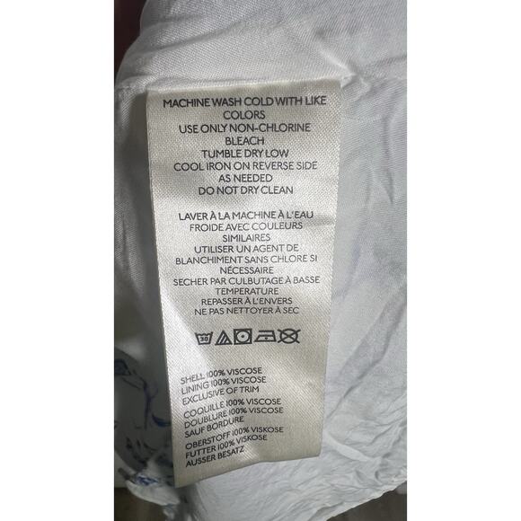 Anthropologie Maeve Short-Sleeve Collared Italian Coast Wrap Mini Dress Medium - Picture 9 of 12